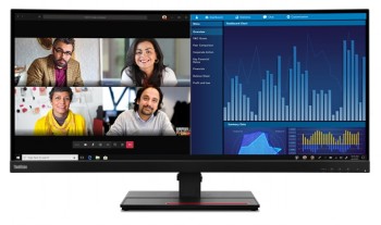 LENOVO THINKVISION P34W-20/ 34" WQHD 3440 X 1440/ USB-C POWER DELIVERY/  ULTRA-WIDE CURVED MONITOR